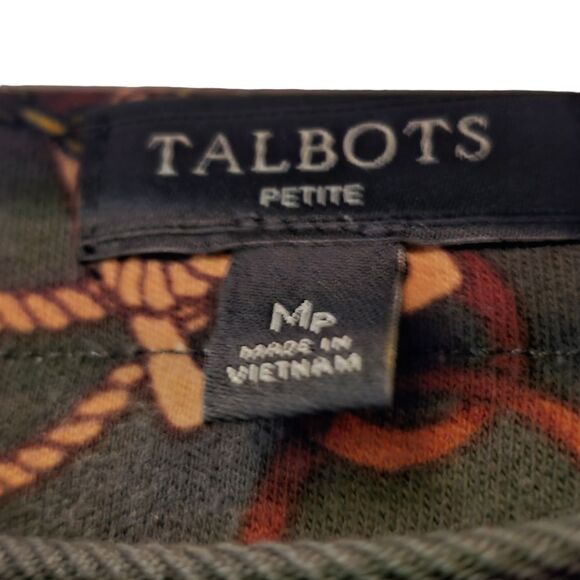 Talbots Cotton Equestrian Print Equestrian Print Shift Dress Size Mp - Picture 5 of 10